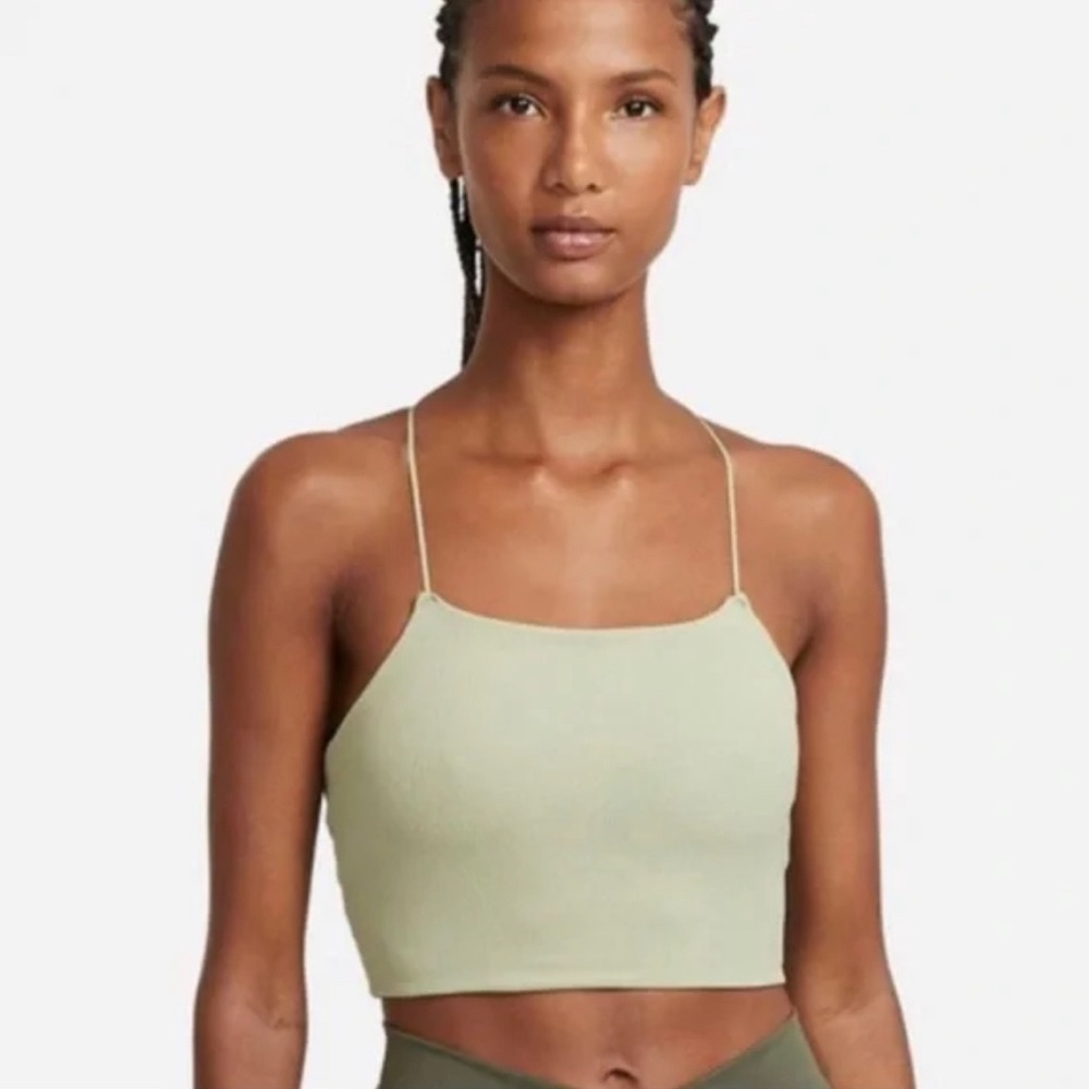 mint green nike dri-fit yoga tank top